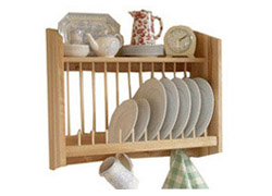 wooden plate racks