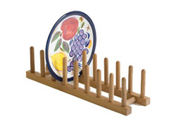 wooden plate racks