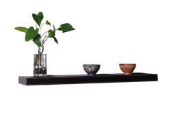 wooden floating shelf