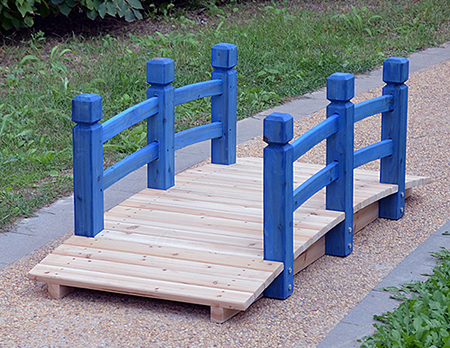 decorative wooden bridge