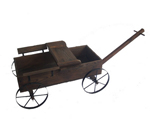 wooden planter wagon
