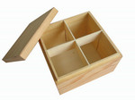 wooden box natural finish